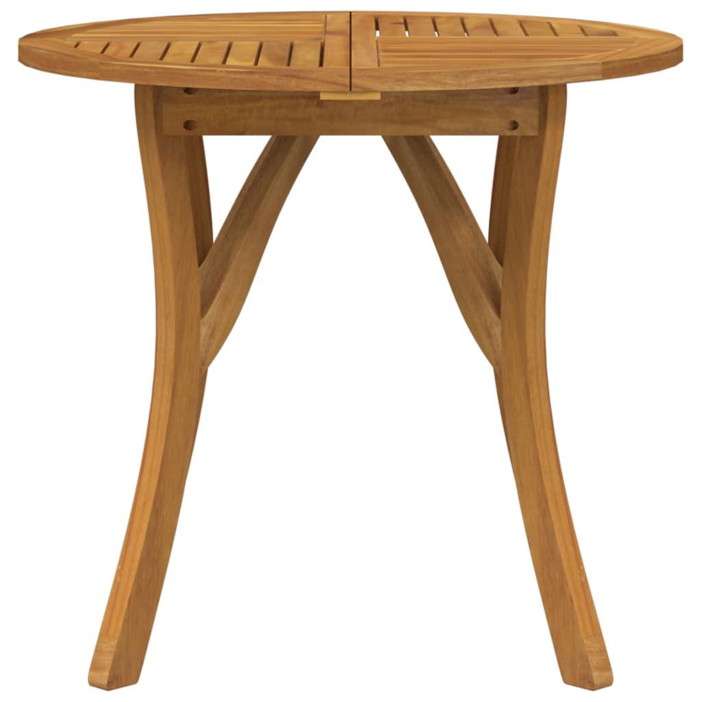 vidaXL Stół ogrodowy, Ø85 cm, lite drewno akacjowe
