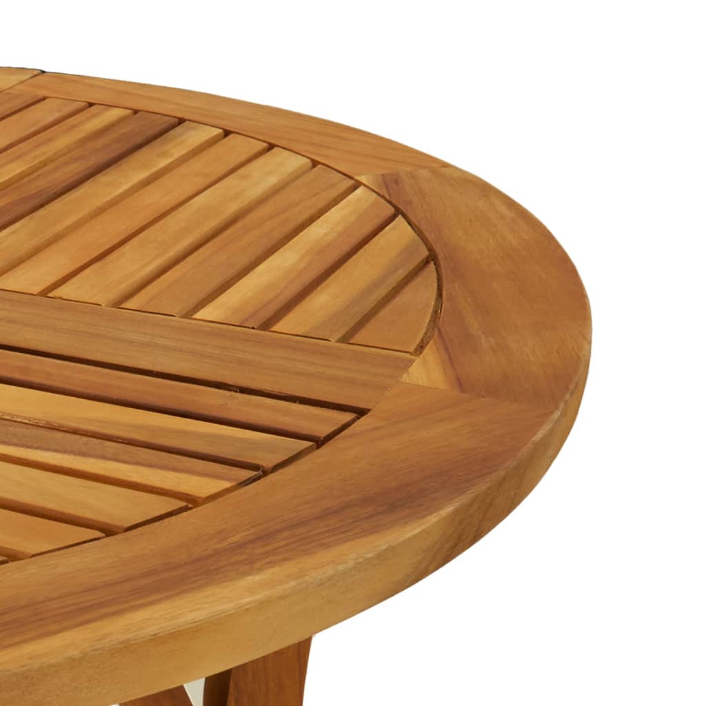 vidaXL Stół ogrodowy, Ø85 cm, lite drewno akacjowe
