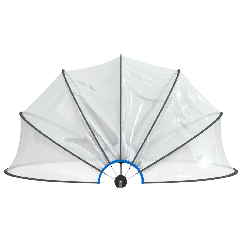 vidaXL Kopuła na basen, okrągła, 467x234 cm, PVC
