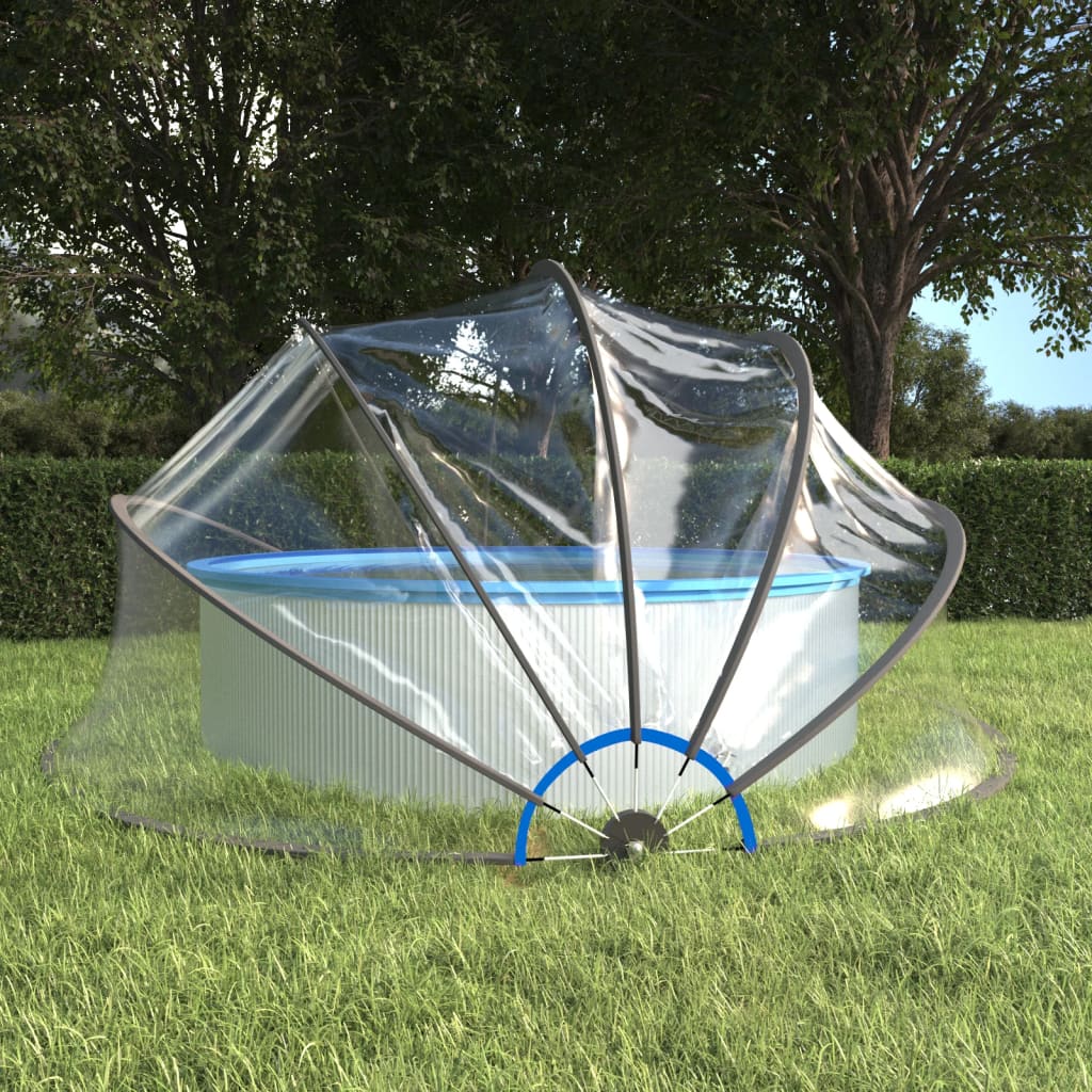 vidaXL Kopuła na basen, okrągła, 467x234 cm, PVC