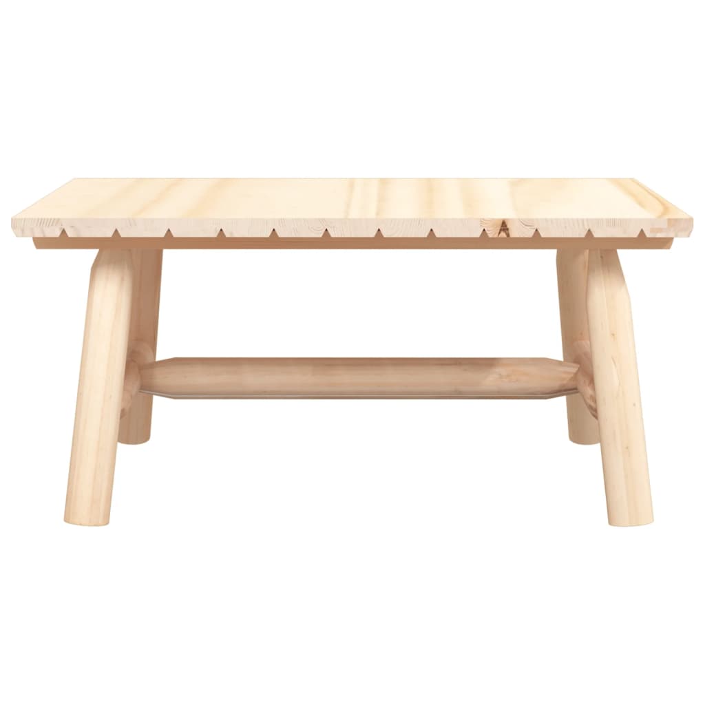 vidaXl Stolik kawowy, 90x50x41 cm, lite drewno świerkowe