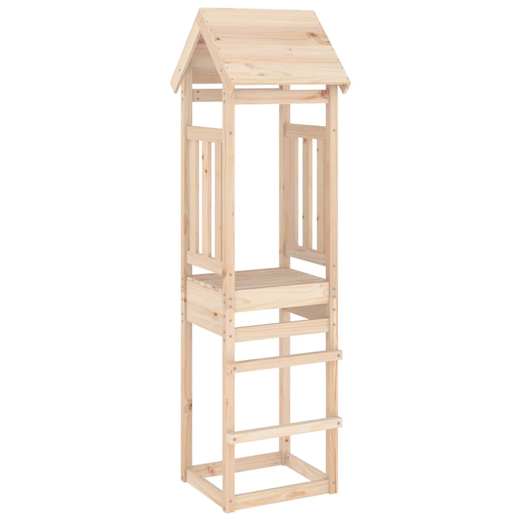 vidaXL Wieża do placu zabaw, 52,5x46,5x206,5 cm, lite drewno sosnowe