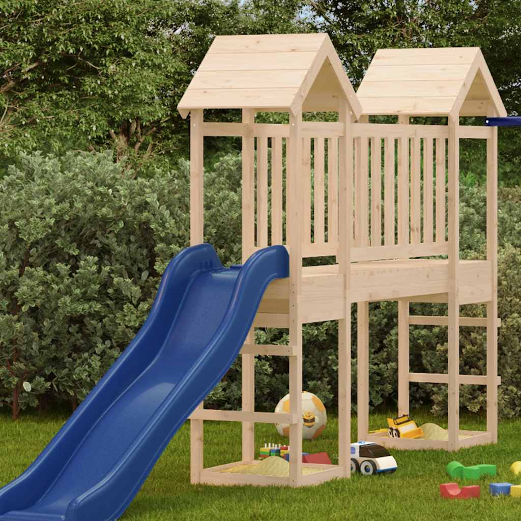 vidaXL Domek do placu zabaw, 53x46,5x194 cm, drewno sosnowe
