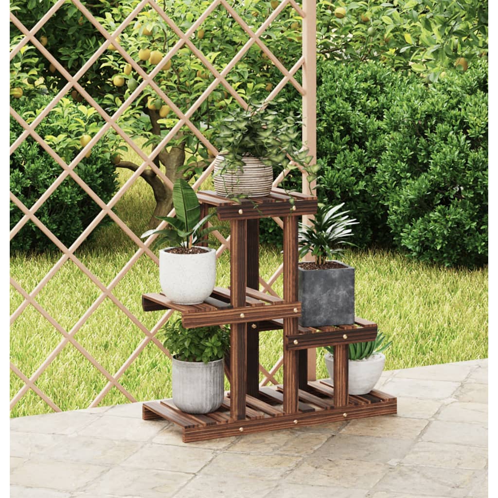 vidaXL Kwietnik, 58x25x51 cm, lite drewno jodłowe