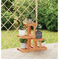 vidaXL Kwietnik, 58x25x51 cm, lite drewno jodłowe