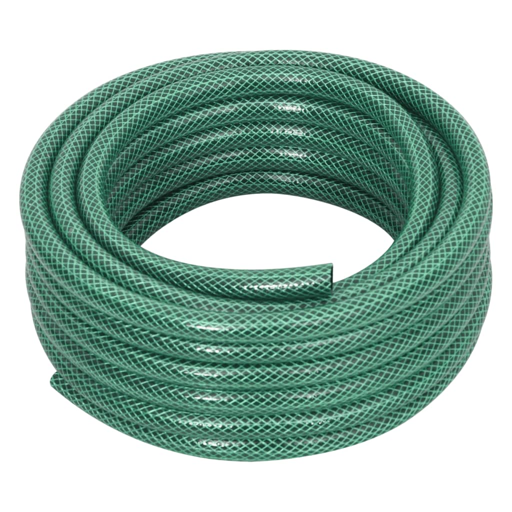 vidaXL Wąż ogrodowy z zestawem złączek, zielony, 0,5", 10 m, PVC
