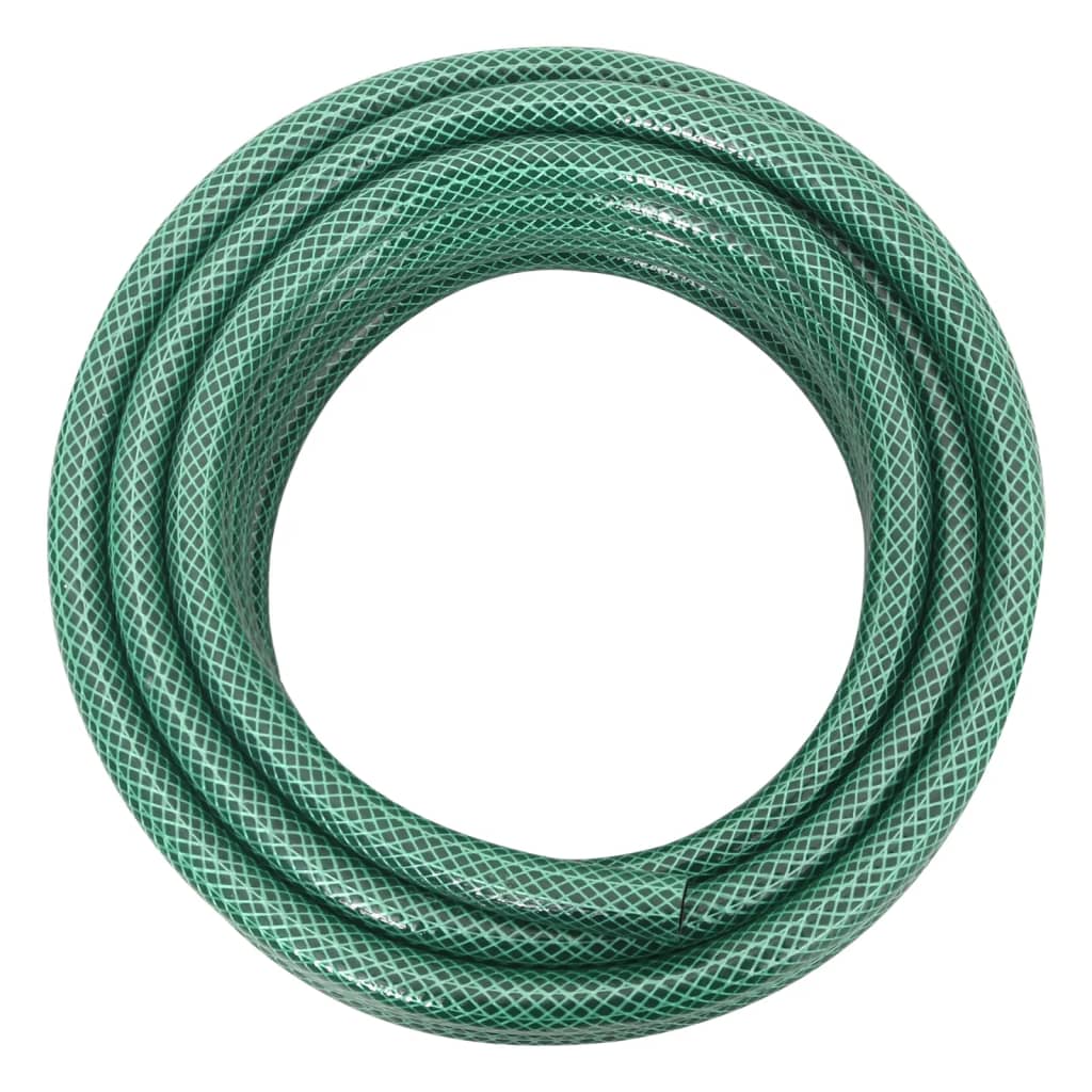 vidaXL Wąż ogrodowy z zestawem złączek, zielony, 0,5", 10 m, PVC