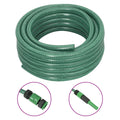 vidaXL Wąż ogrodowy z zestawem złączek, zielony, 0,6", 20 m, PVC
