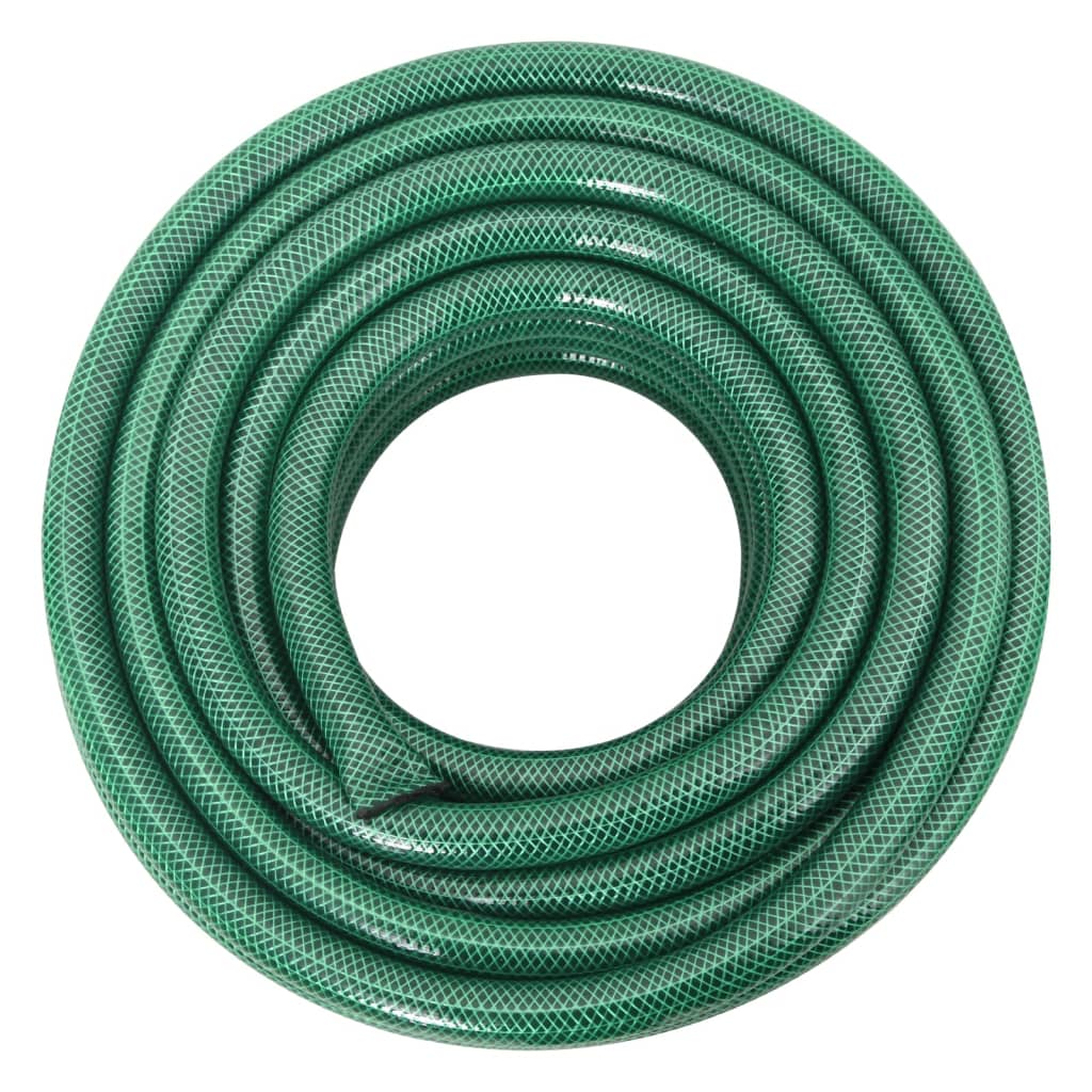 vidaXL Wąż ogrodowy z zestawem złączek, zielony, 0,75", 20 m, PVC