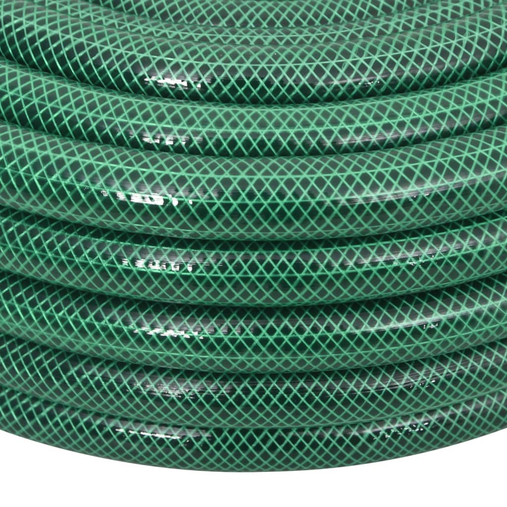 vidaXL Wąż ogrodowy z zestawem złączek, zielony, 0,75", 20 m, PVC