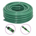vidaXL Wąż ogrodowy z zestawem złączek, zielony, 0,75", 30 m, PVC