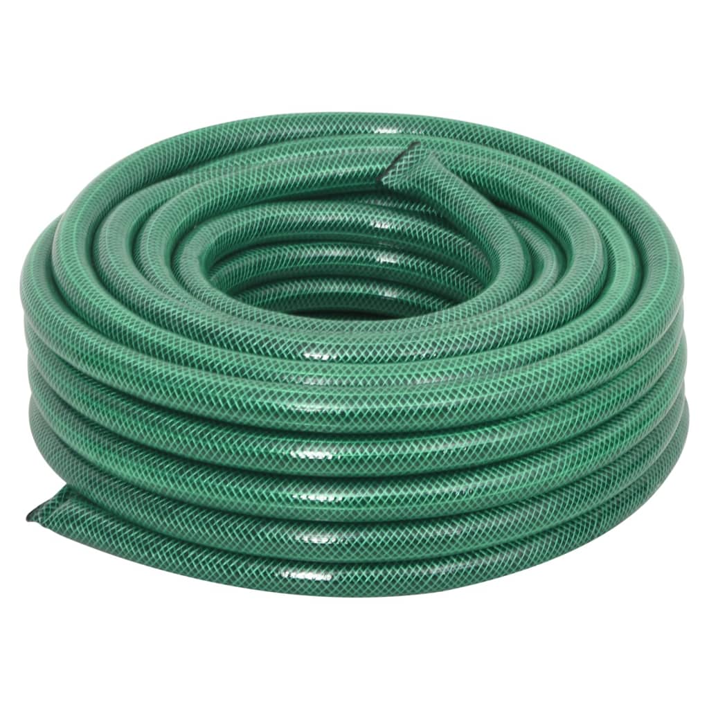 vidaXL Wąż ogrodowy z zestawem złączek, zielony, 0,75", 30 m, PVC