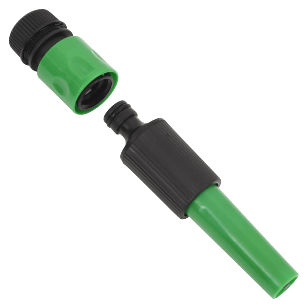 vidaXL Wąż ogrodowy z zestawem złączek, zielony, 0,75", 30 m, PVC