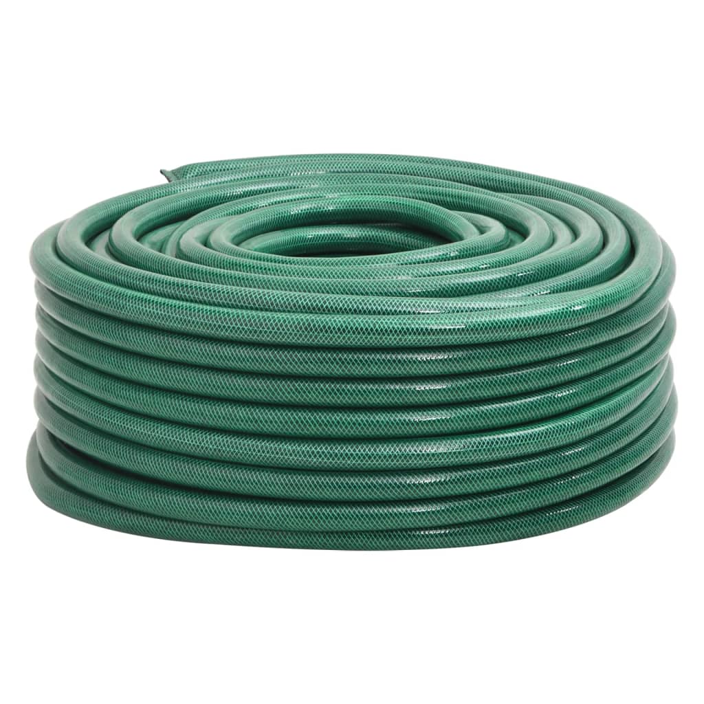 vidaXL Wąż ogrodowy, zielony, 1", 100 m, PVC
