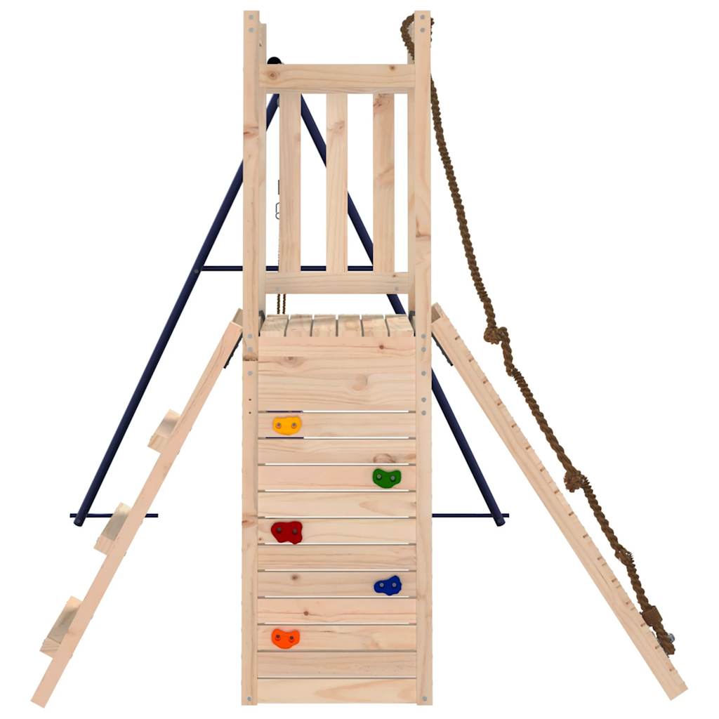 vidaXL Plac zabaw do ogrodu, lite drewno sosnowe