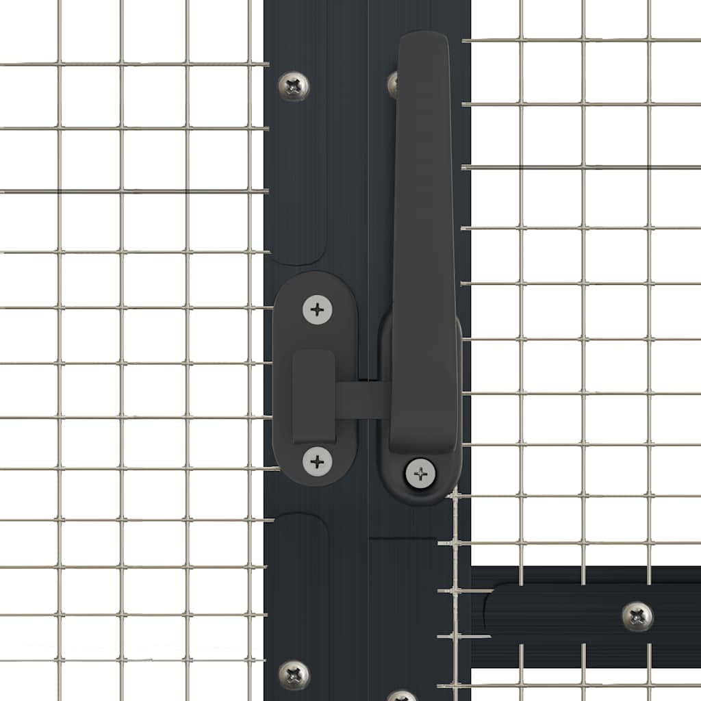 vidaXL Woliera, antracytowa, 1,79x3x1,85 m, aluminium