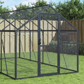 vidaXL Woliera, antracytowa, 1,79x8x1,85 m, aluminium
