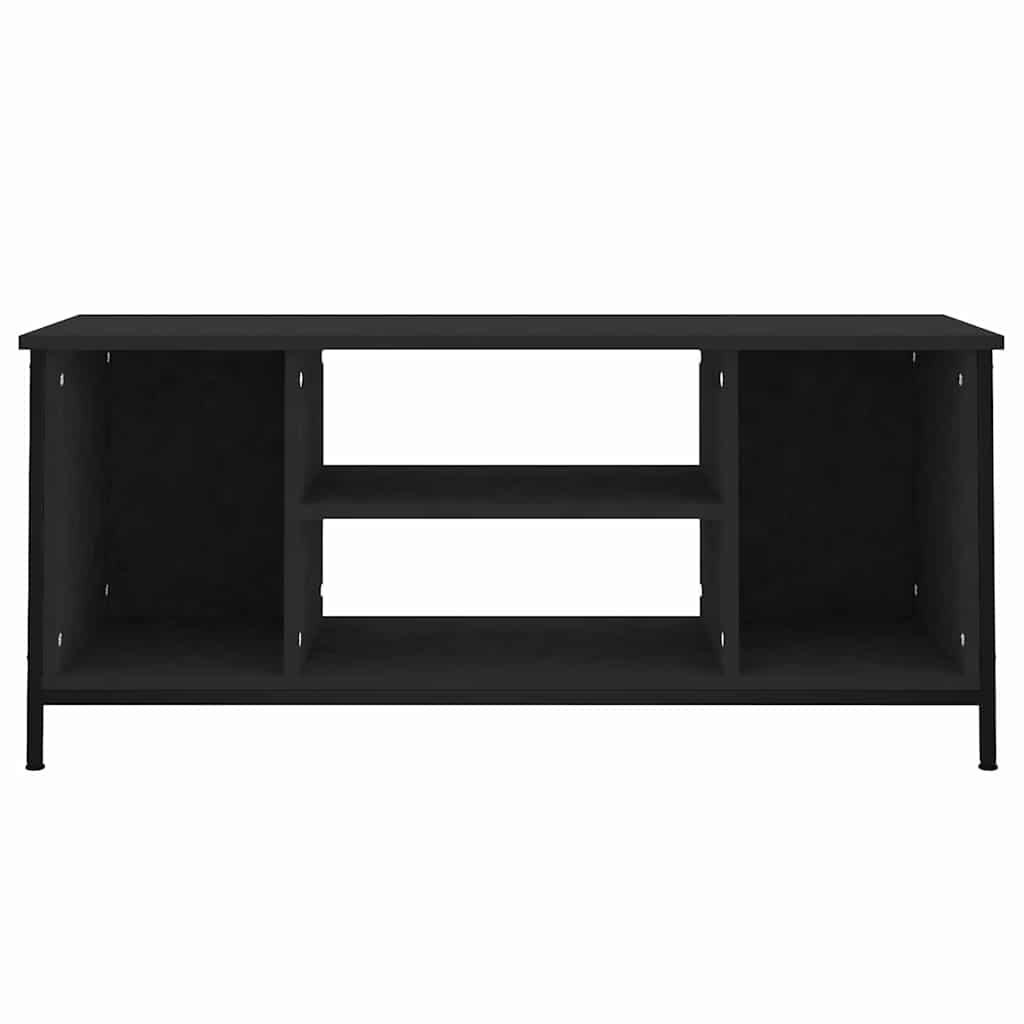 vidaXL Szafka pod TV, czarna, 102x35x45 cm, materiał drewnopochodny