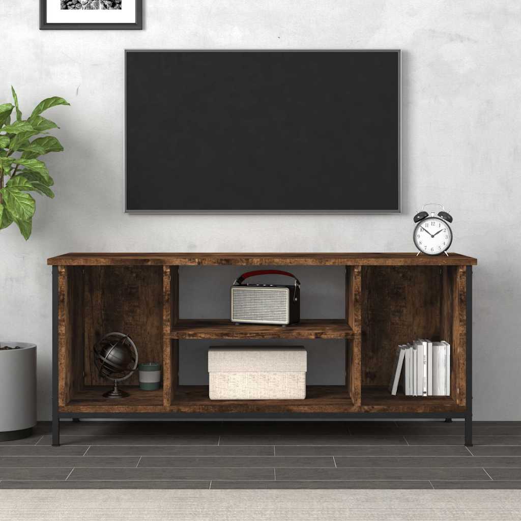 vidaXL Szafka pod telewizor, przydymiony dąb, 102x35x45 cm