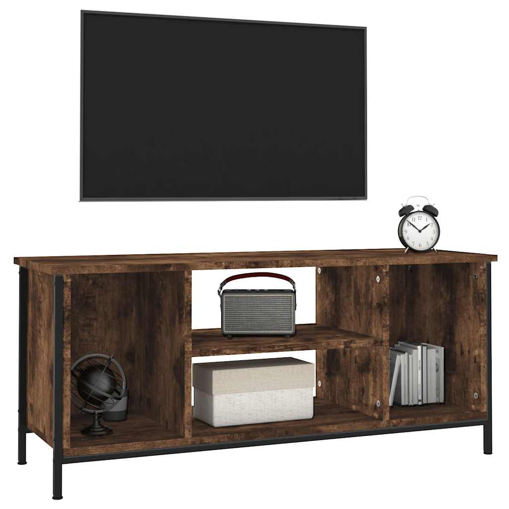 vidaXL Szafka pod telewizor, przydymiony dąb, 102x35x45 cm