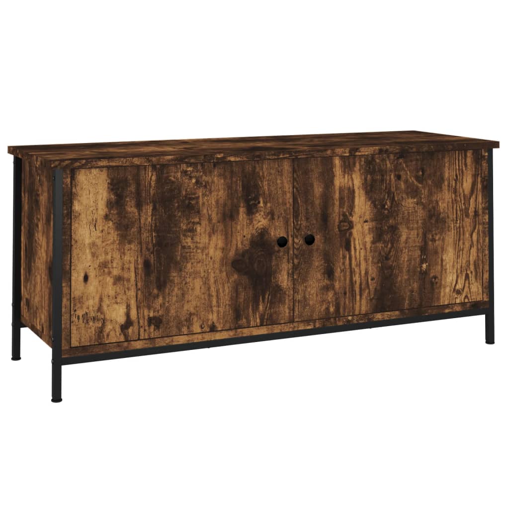 vidaXL Szafka pod telewizor, przydymiony dąb, 102x35x45 cm