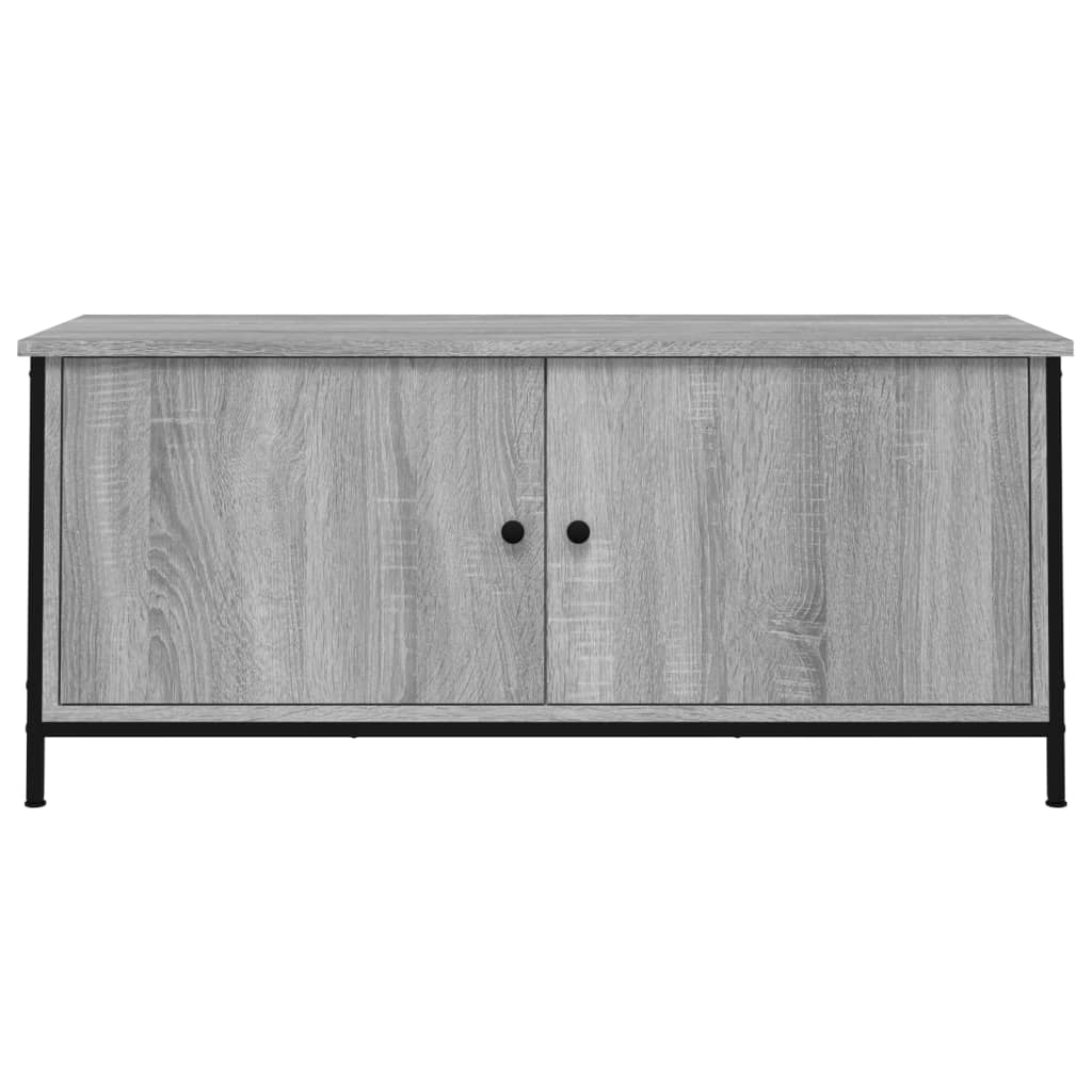 vidaXL Szafka pod telewizor, szary dąb sonoma, 102x35x45 cm