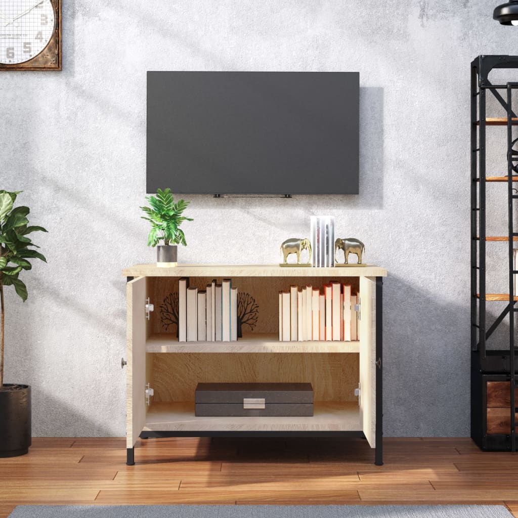 vidaXL Szafka RTV z drzwiami Dąb Sonoma 60x35x45 cm Drewno konstrukcyjne