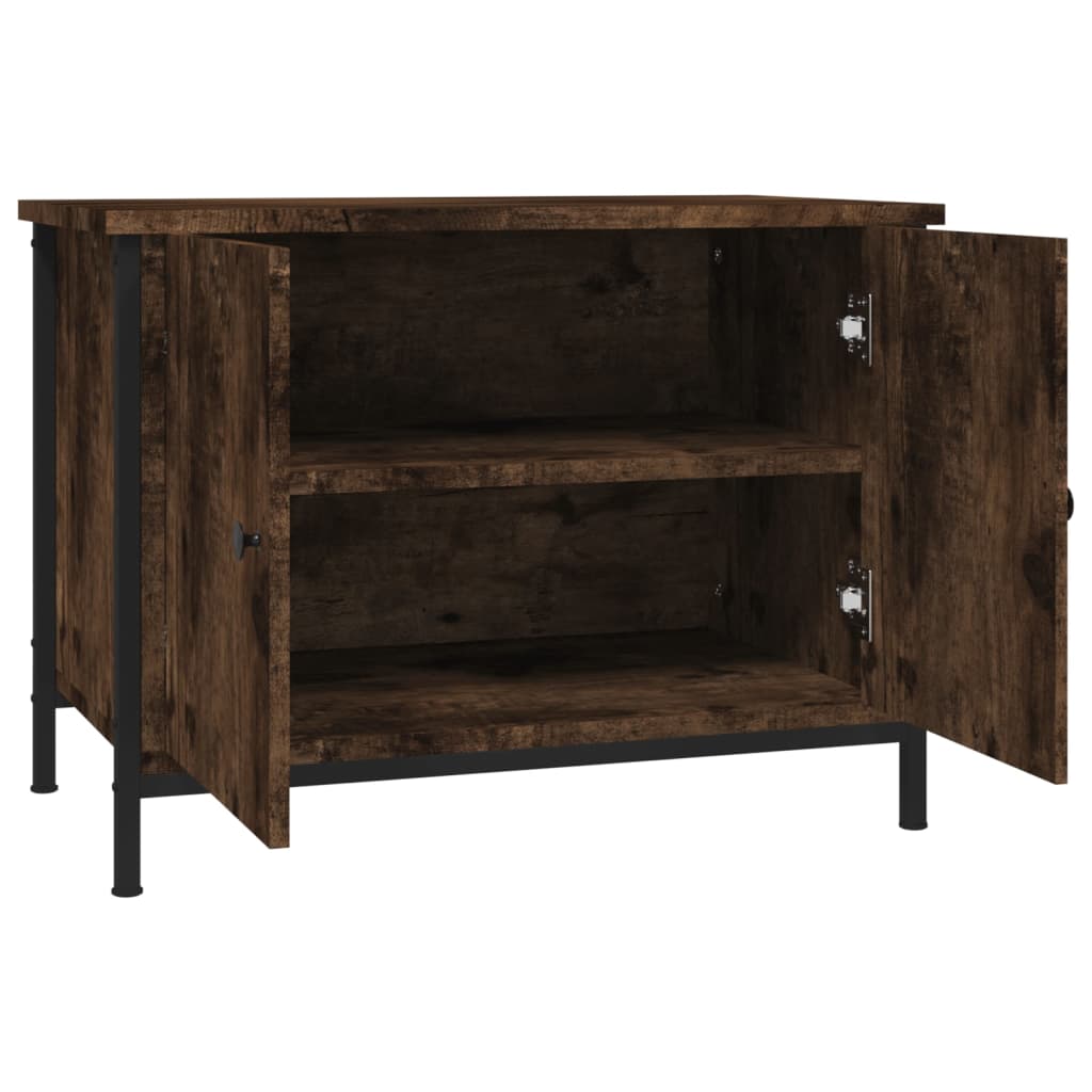 vidaXL Szafka pod TV, przydymiony dąb, 60x35x45 cm