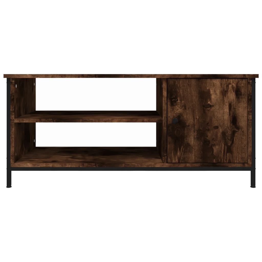 vidaXL Szafka pod telewizor, przydymiony dąb, 100x40x45 cm