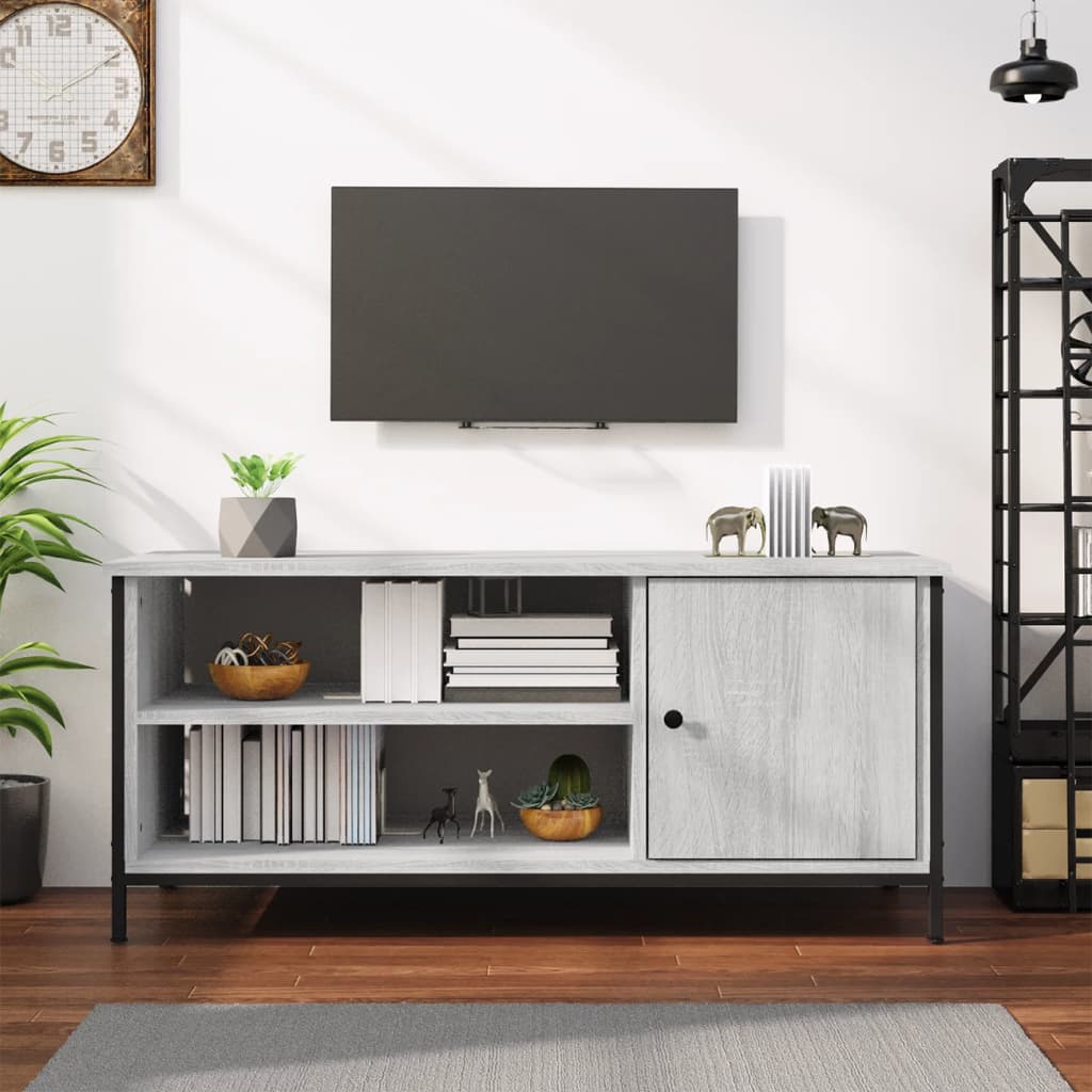 vidaXL Szafka pod telewizor, szary dąb sonoma, 100x40x45 cm