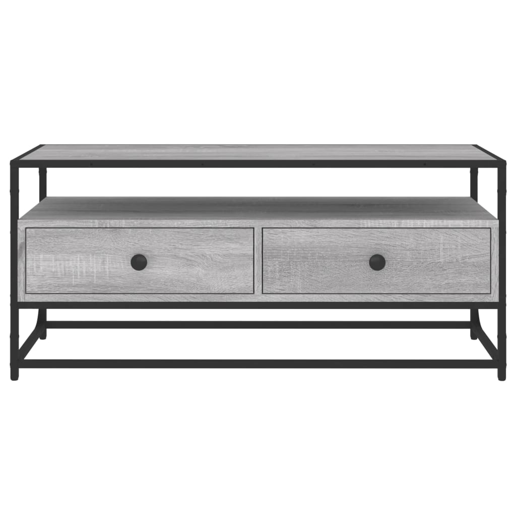 vidaXL Szafka pod TV, szary dąb sonoma, 100x35x45 cm