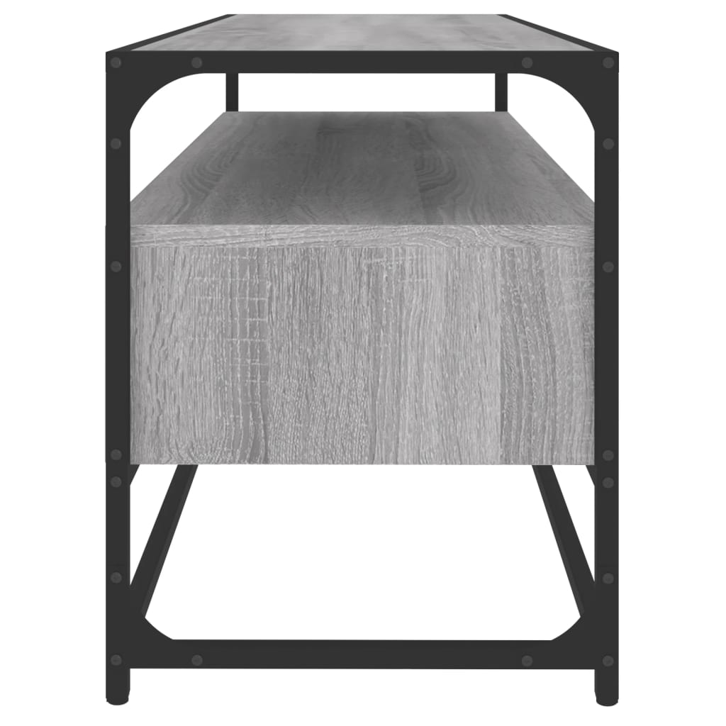 vidaXL Szafka pod TV, szary dąb sonoma, 100x35x45 cm