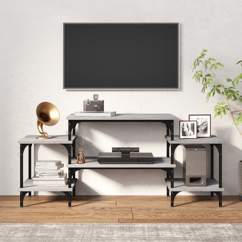vidaXL Szafka pod TV, szary dąb sonoma, 117x35x52 cm