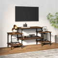 vidaXL Szafka pod telewizor, brązowy dąb, 117x35x52 cm