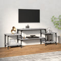 vidaXL Szafka pod TV, szary dąb sonoma, 157x35x52 cm