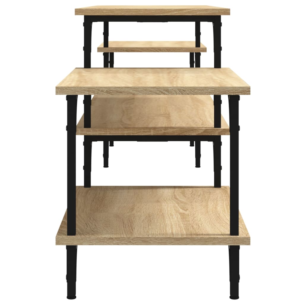 vidaXL Szafka pod TV, dąb sonoma, 197x35x52cm, materiał drewnopochodny