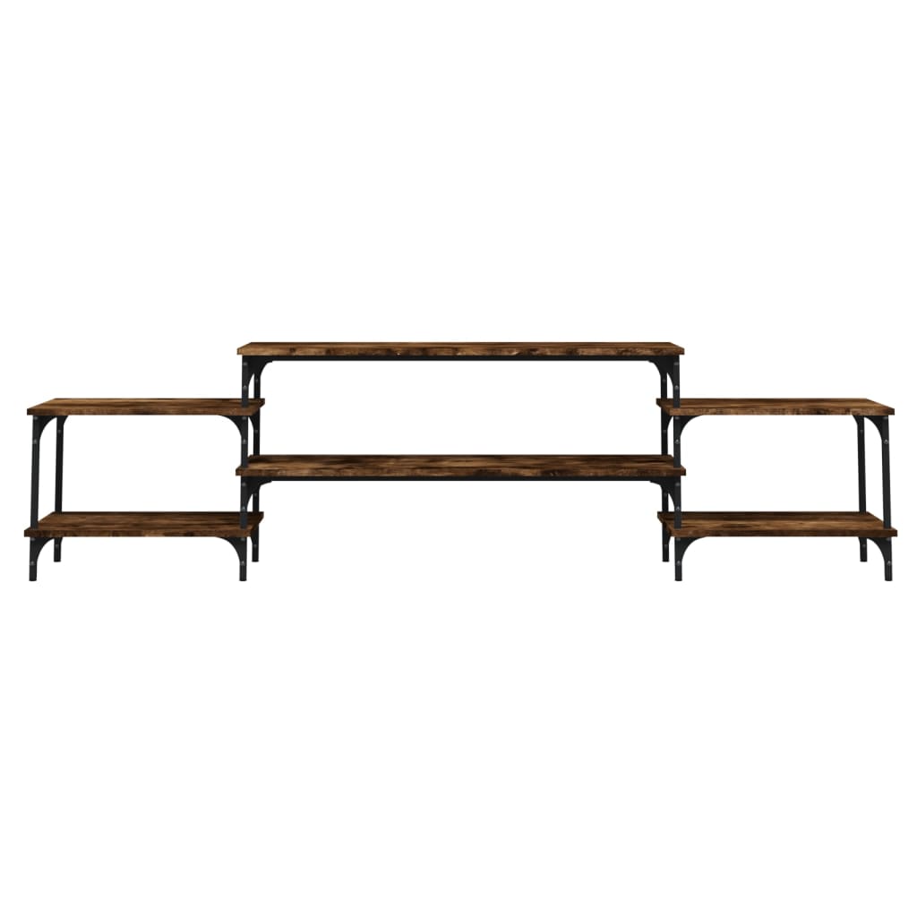 vidaXL Szafka pod TV, przydymiony dąb, 197x35x52 cm