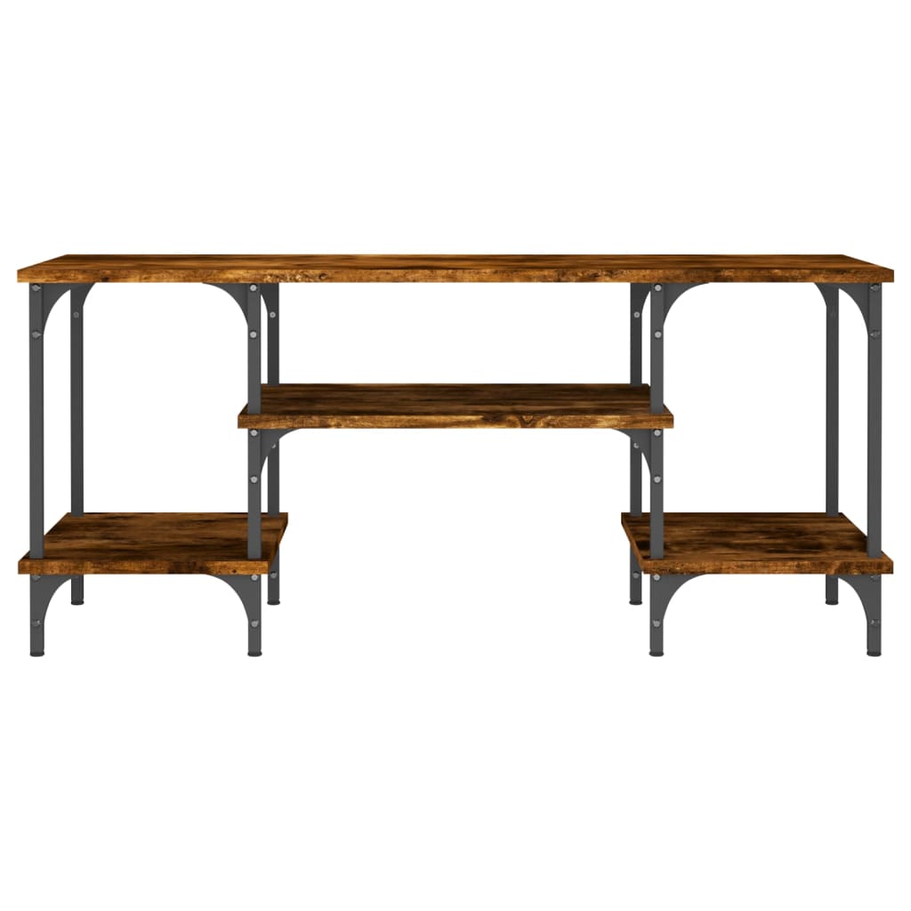vidaXL Szafka pod TV, przydymiony dąb, 102x35x45,5 cm