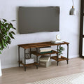 vidaXL Szafka pod TV, przydymiony dąb, 102x35x45,5 cm
