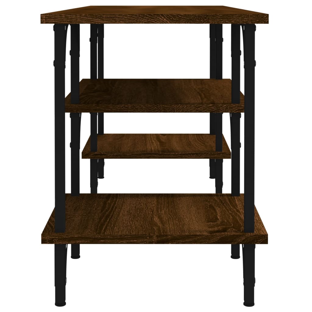 vidaXL Szafka pod TV, brązowy dąb, 102x35x45,5 cm
