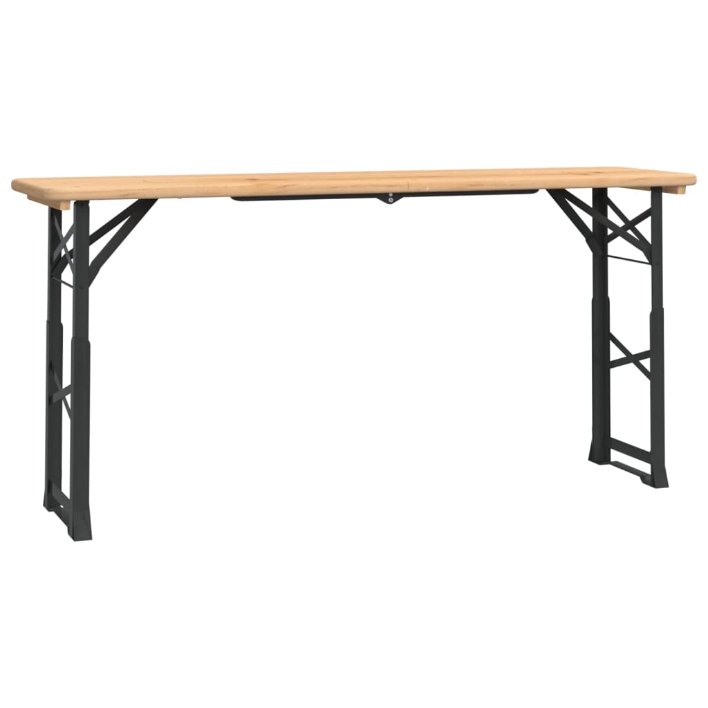 vidaXL Składany stół biesiadny, 170x50x75/105 cm, lite drewno jodłowe