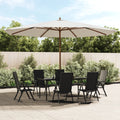 vidaXL Parasol ogrodowy na drewnianym słupku, piaskowy, 400x273 cm