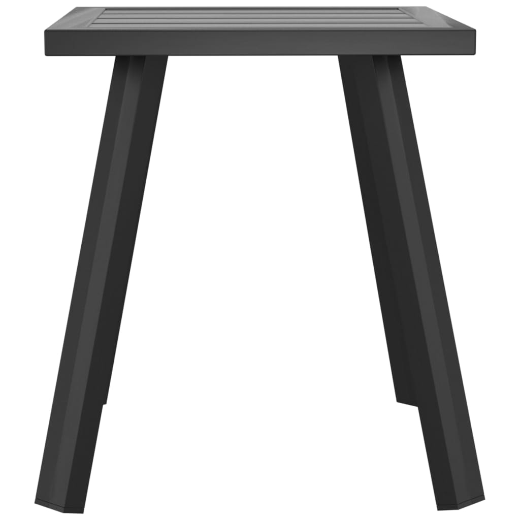 vidaXL Stolik ogrodowy, antracytowy, 34x34x38 cm, stal
