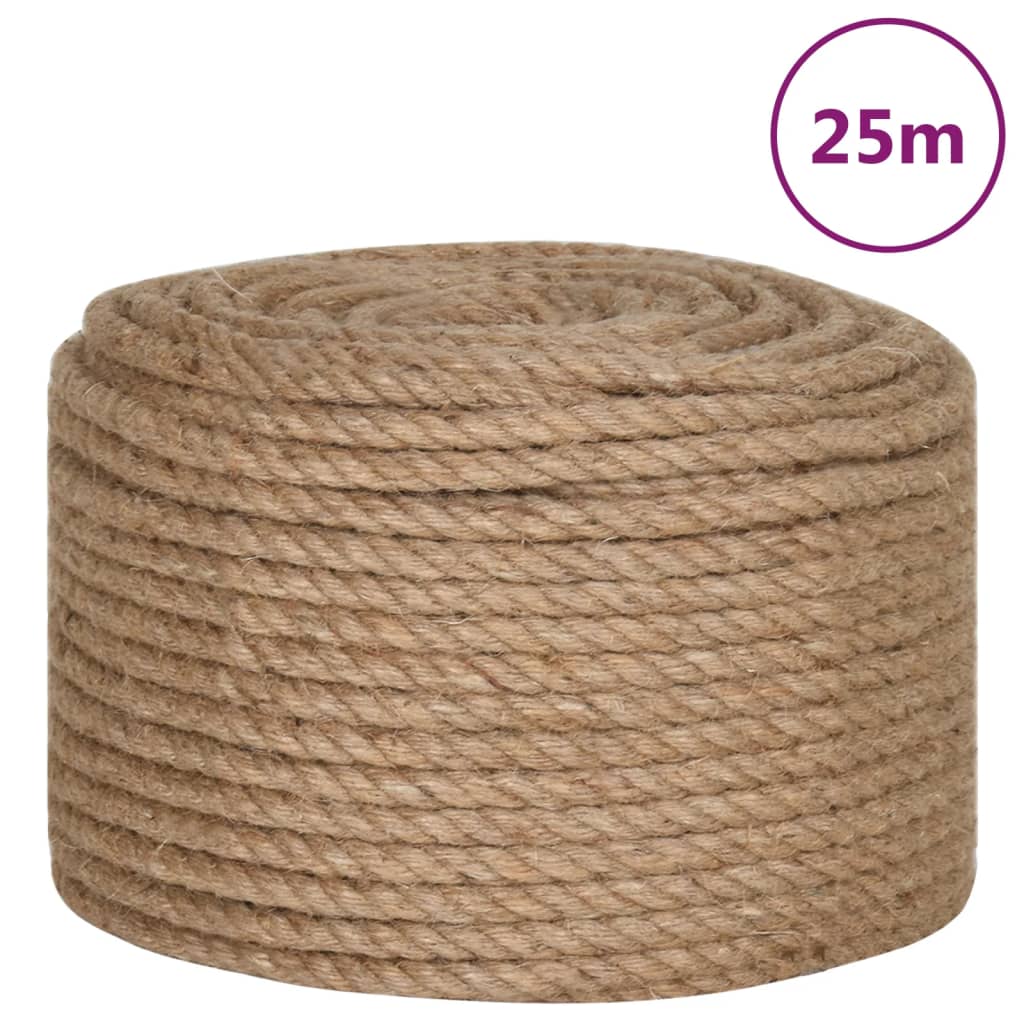 vidaXL Sznur jutowy, 25 m długości, 12 mm grubości