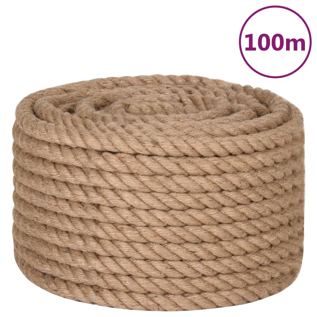 vidaXL Sznur jutowy, 100 m długości, 16 mm grubości