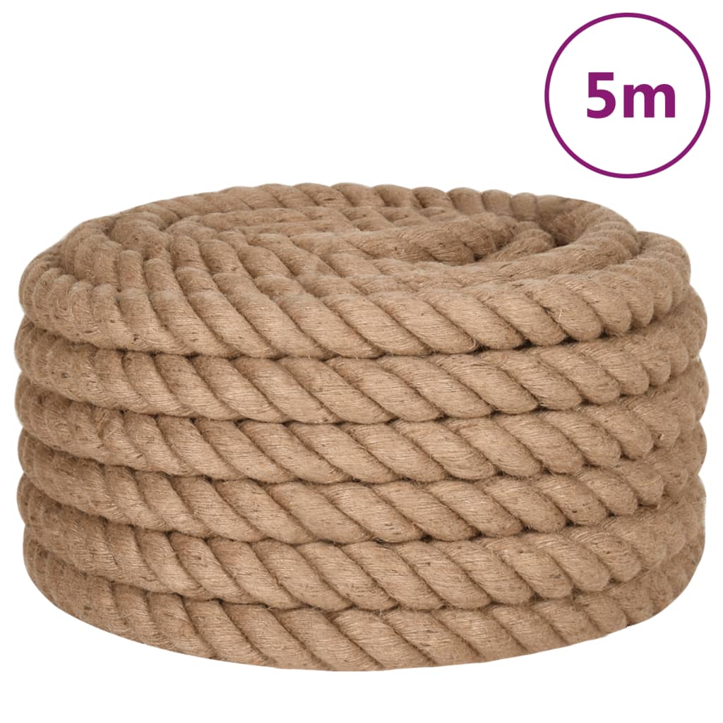 vidaXL Sznur jutowy, 5 m długości, 40 mm grubości