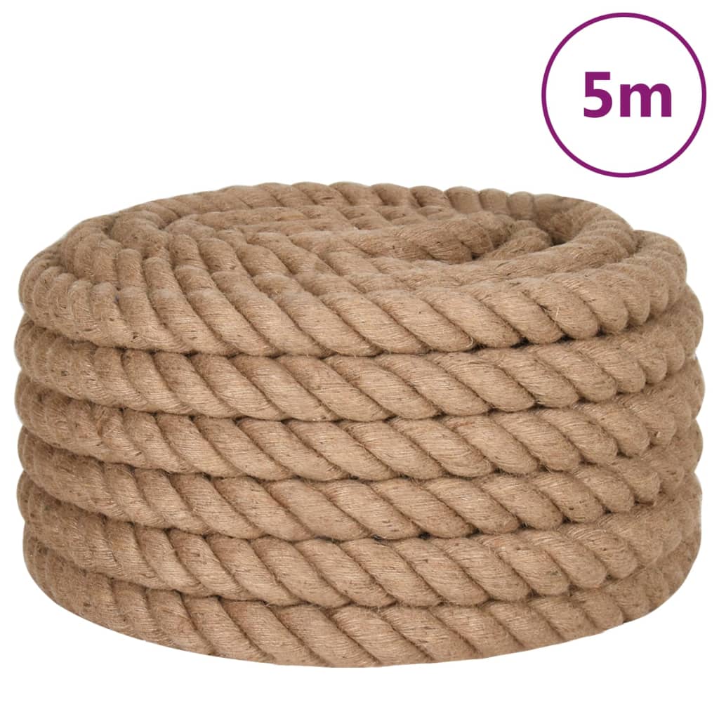 vidaXL Sznur jutowy, 5 m długości, 50 mm grubości