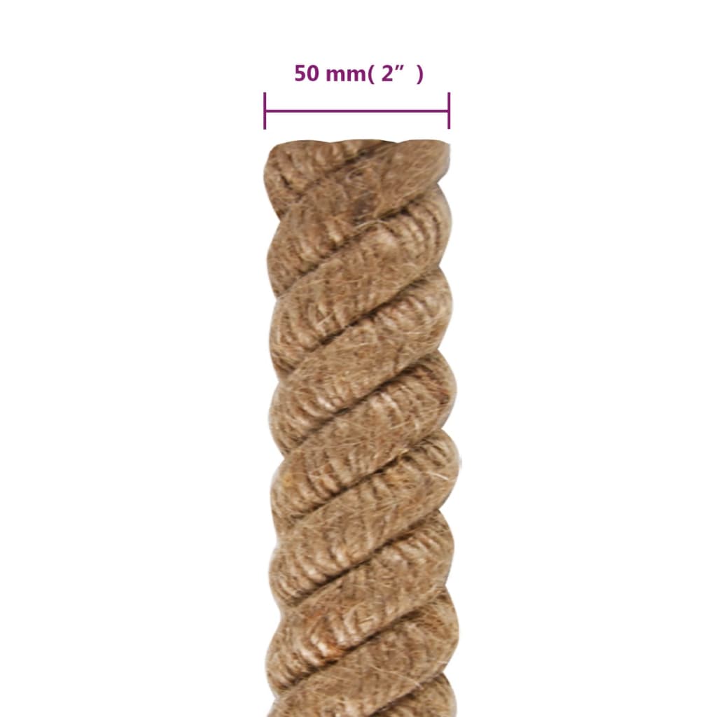 vidaXL Sznur jutowy, 5 m długości, 50 mm grubości