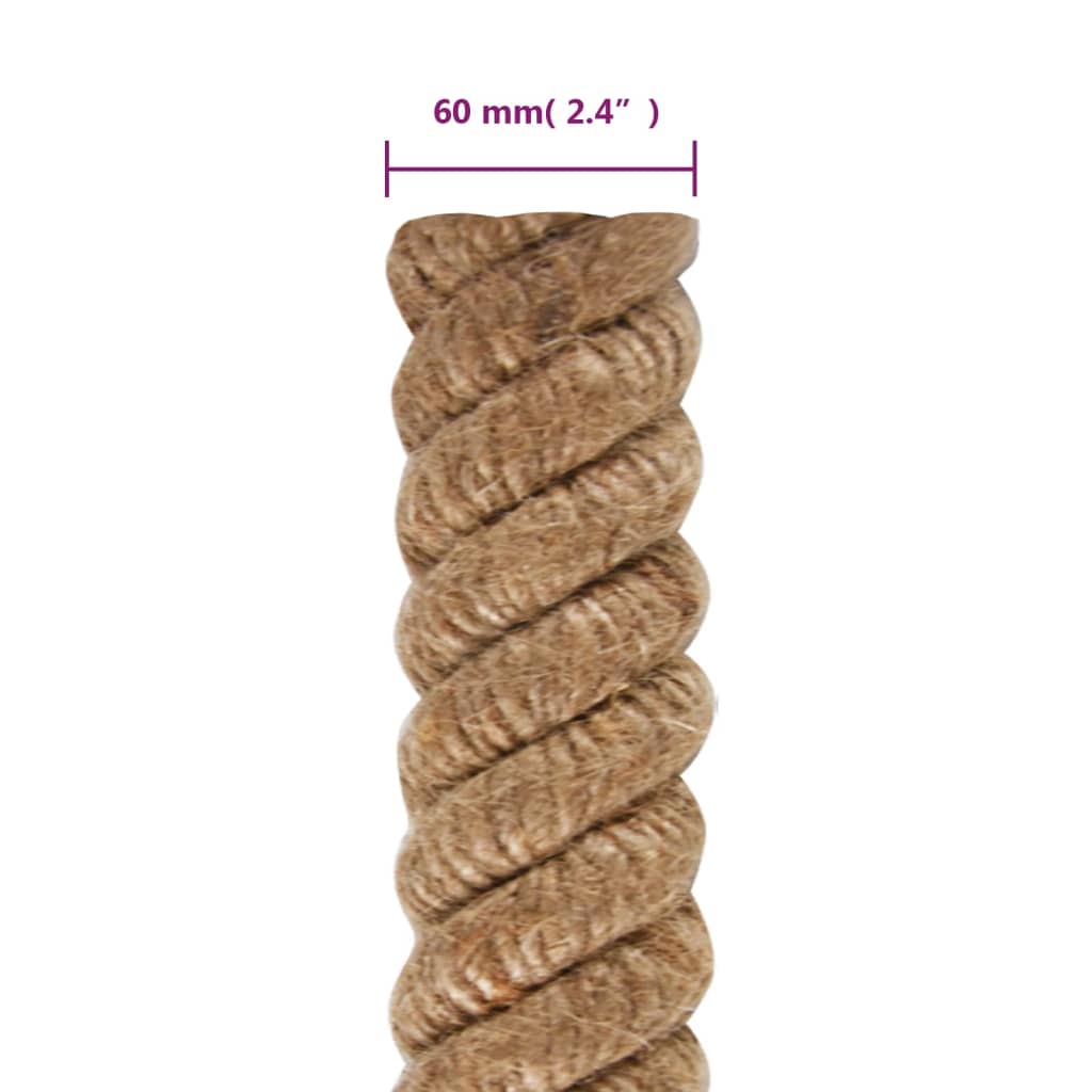 vidaXL Sznur jutowy, 5 m długości, 60 mm grubości