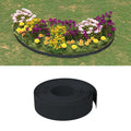 vidaXL Obrzeże ogrodowe, czarne, 10 m, 15 cm, polietylen